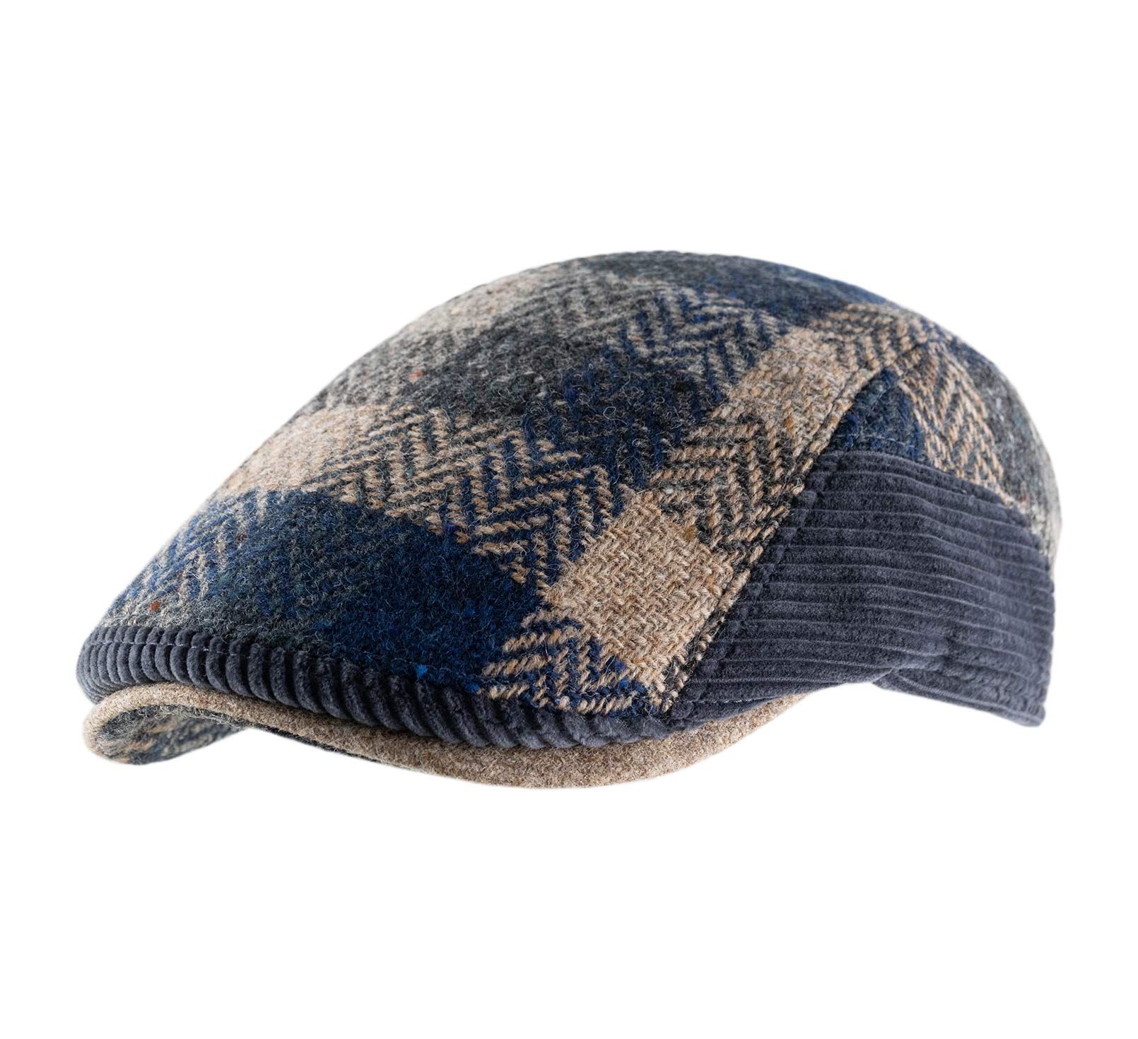 Casquette patchwork velours