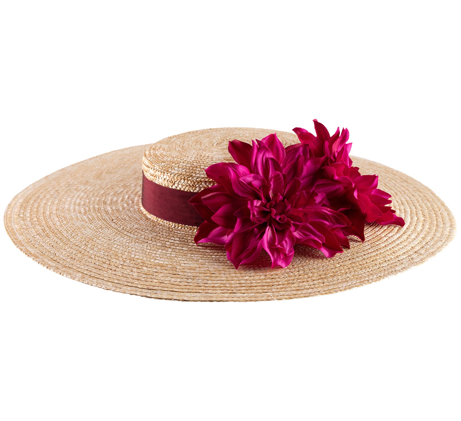 chapeau femme fleurs