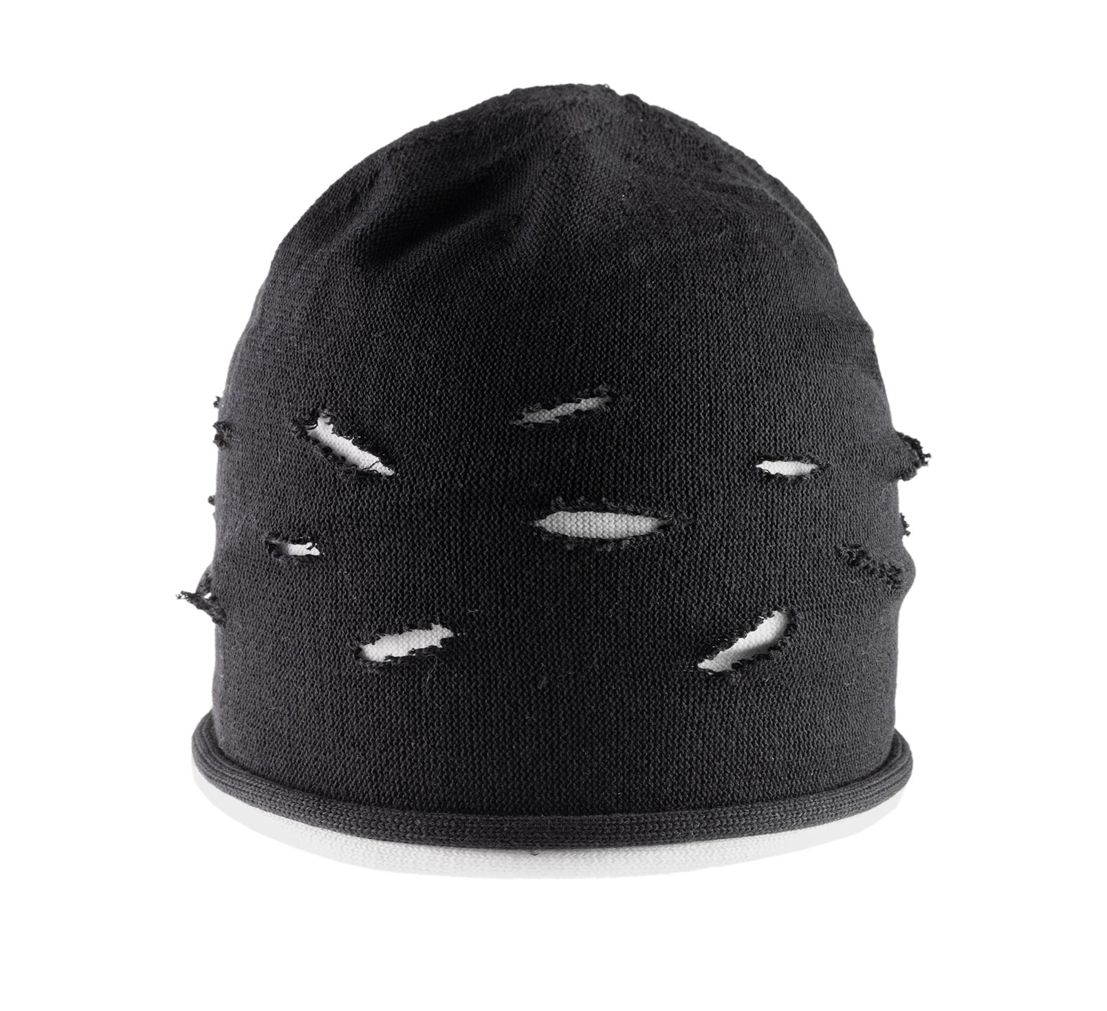 bonnet noir et blanc