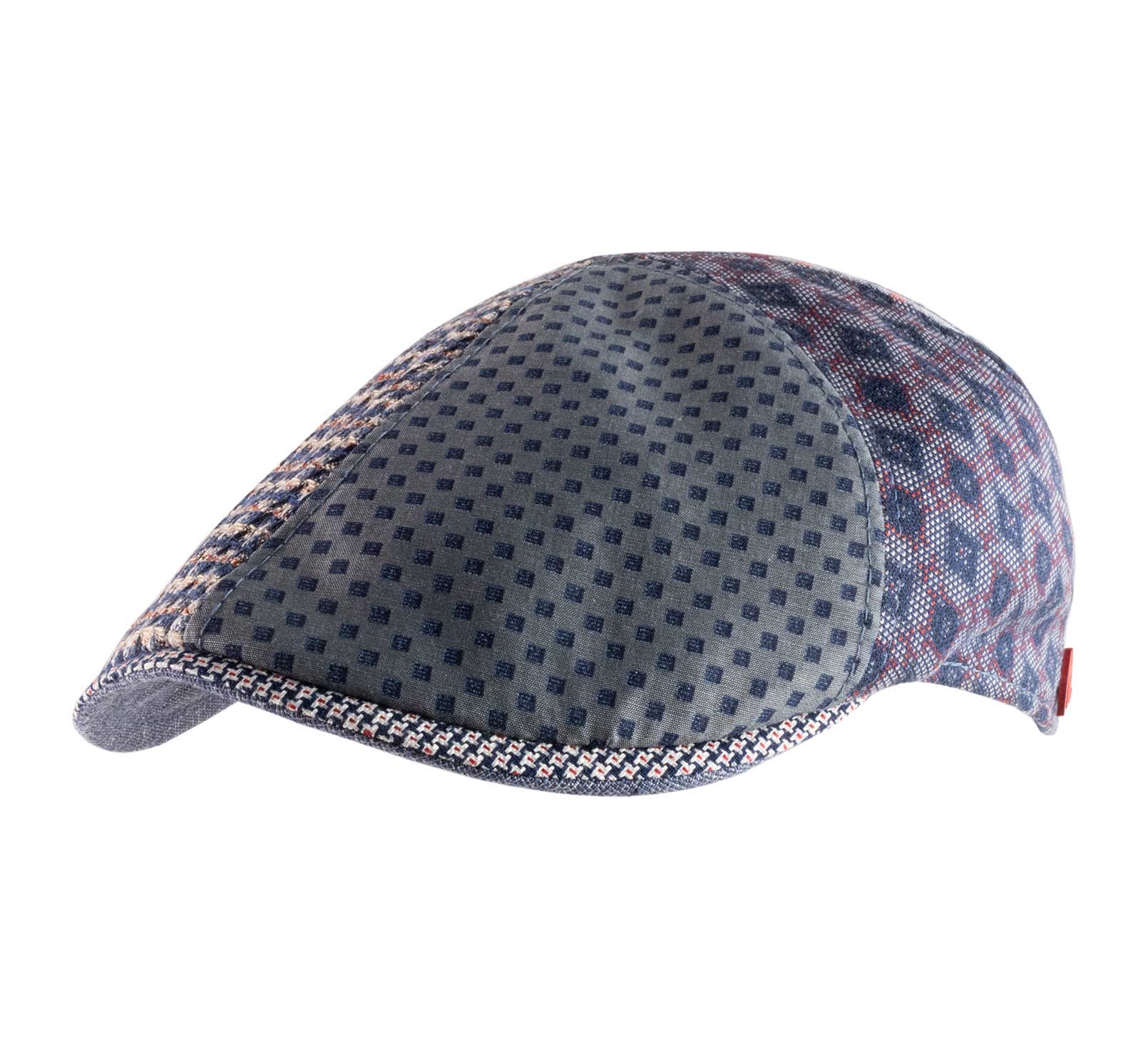 casquette bec de canard patchwork