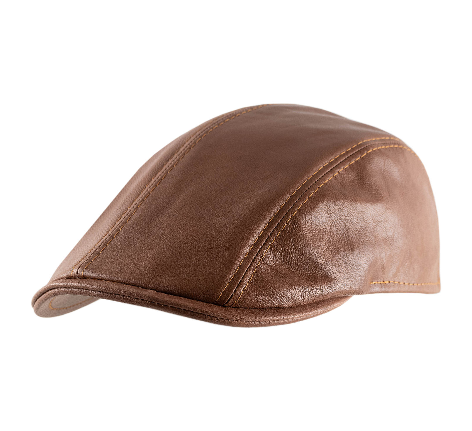Casquette béret cuir