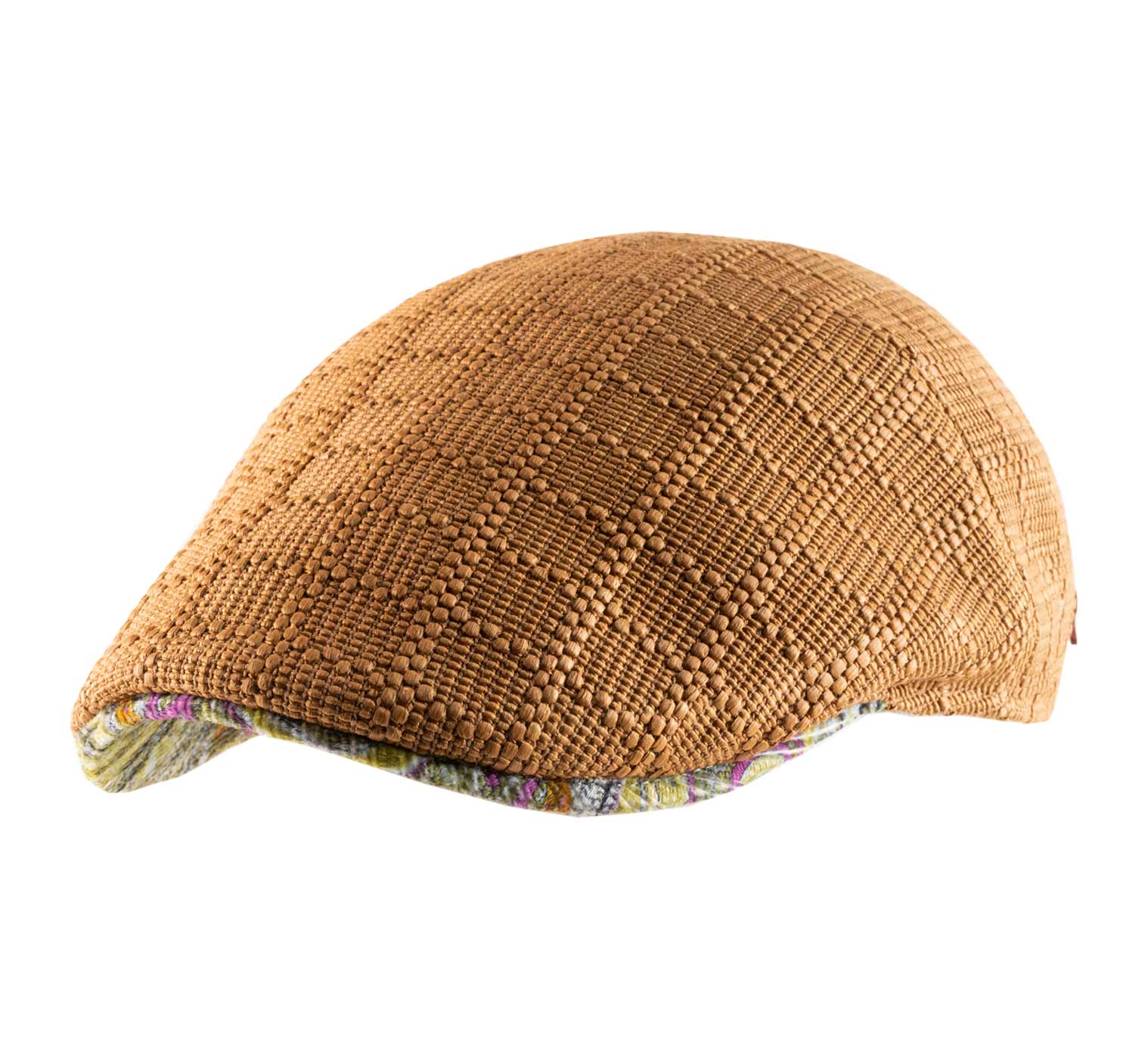 Casquette beret en paille