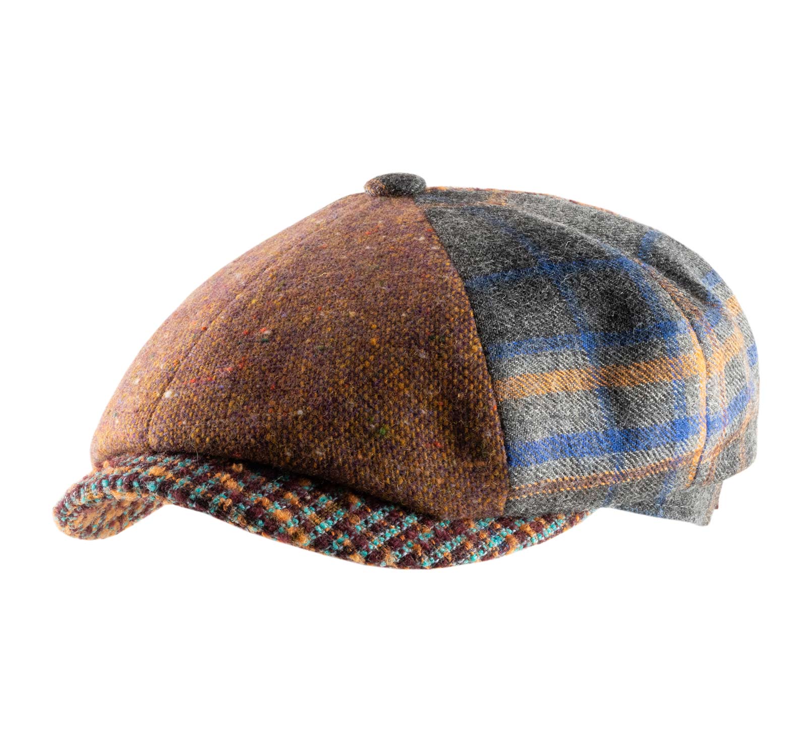 casquette patchwork laine