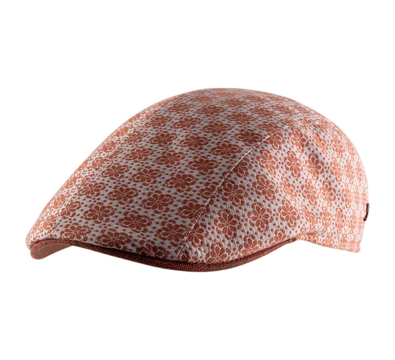 Casquette plate à fleurs