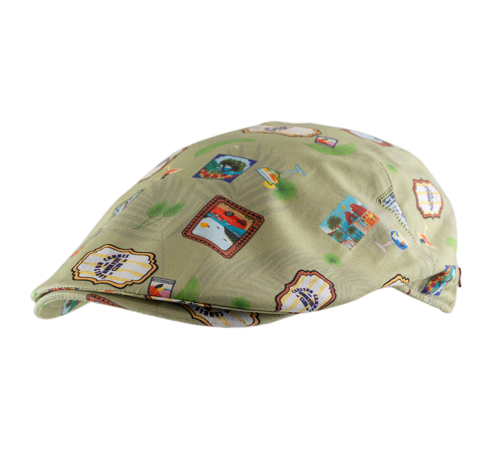 Casquette plate imprimée