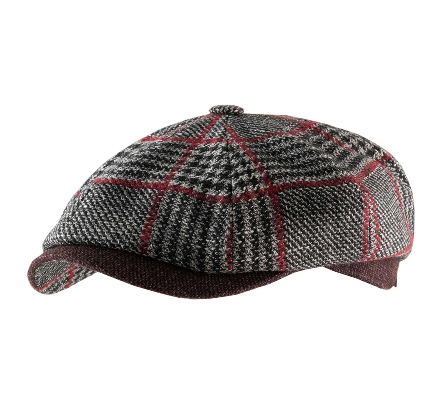 Casquette plate tartan écossaise 