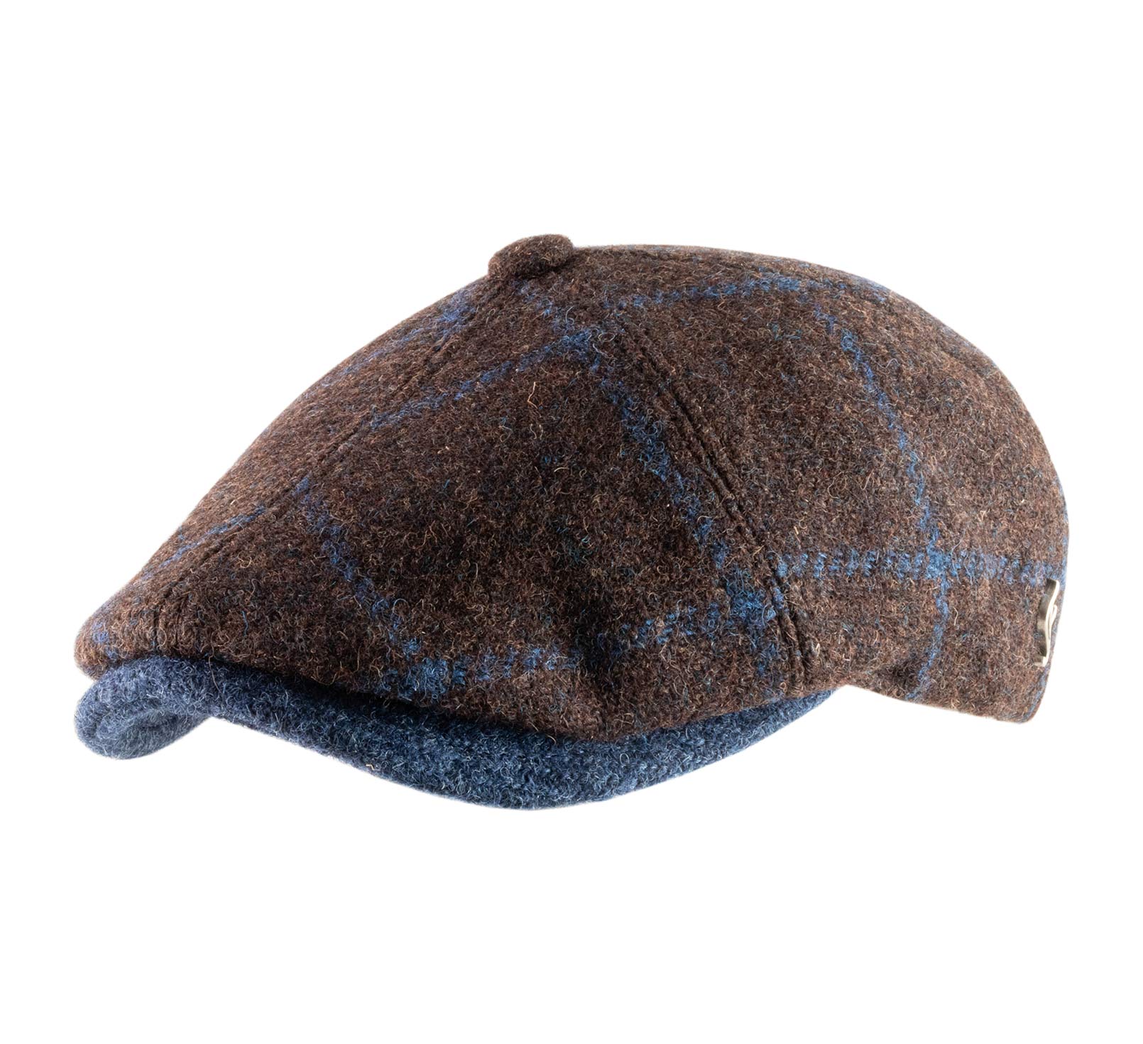 Casquette plate tweed