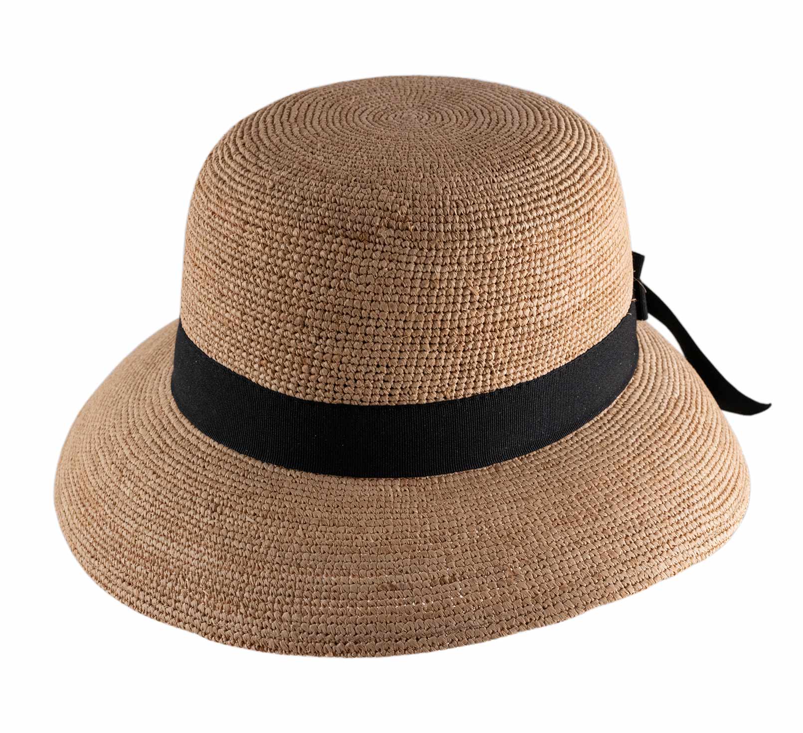 Chapeau cloche raphia