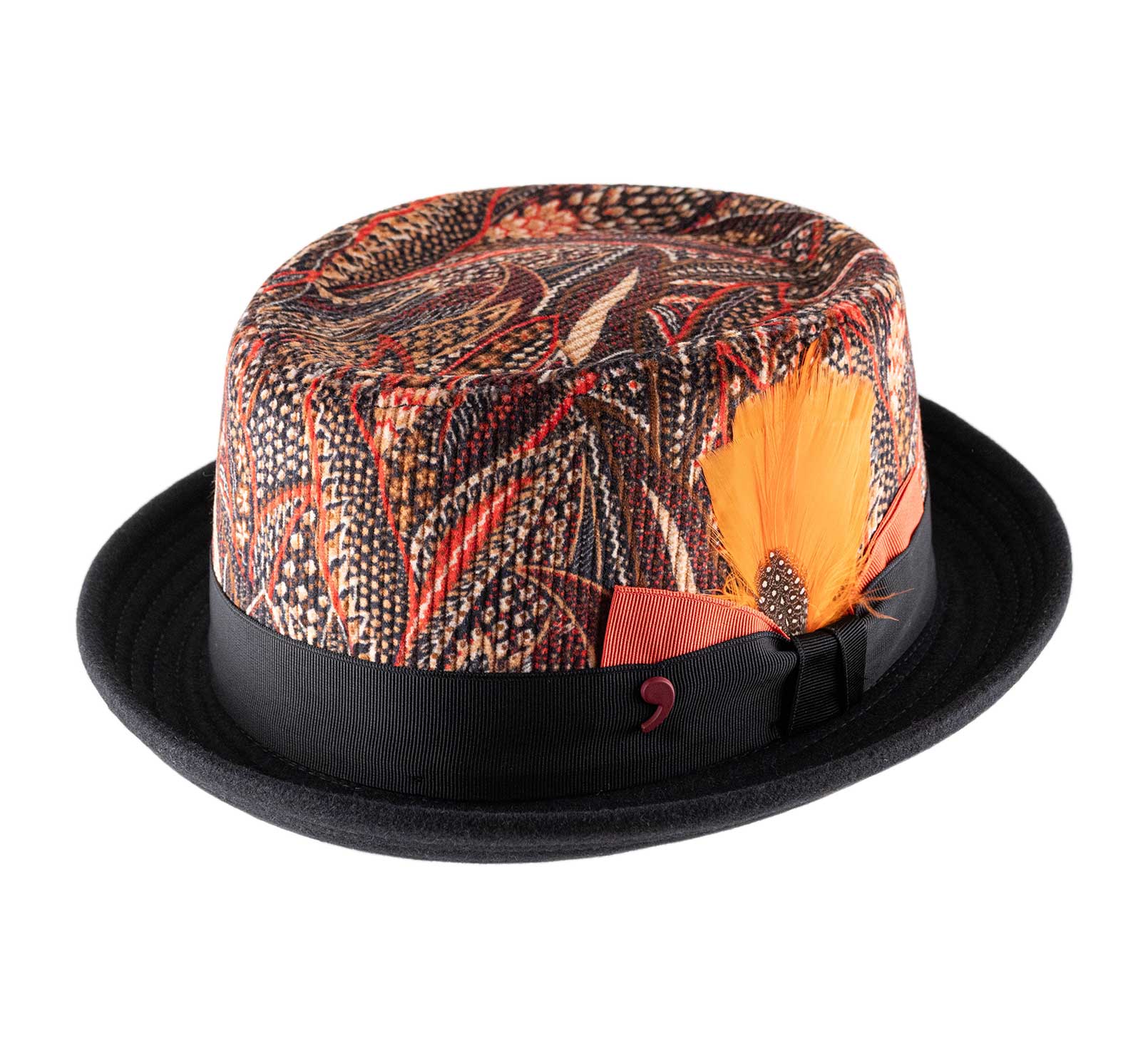 Chapeau porkpie velours