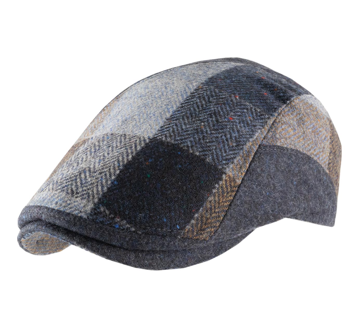 casquette laine patchwork