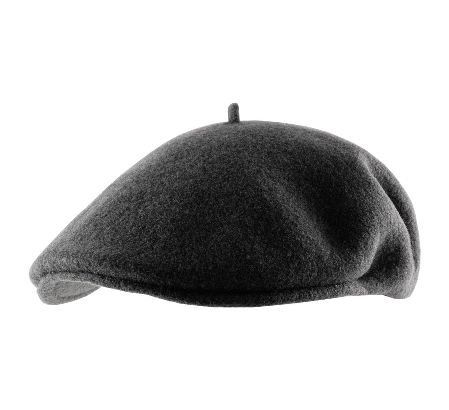 Fashion Bonnet casquette sans visière velours - Noir chapeau melon