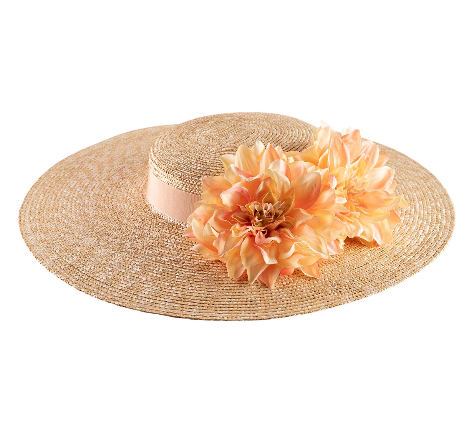 chapeau femme fleurs
