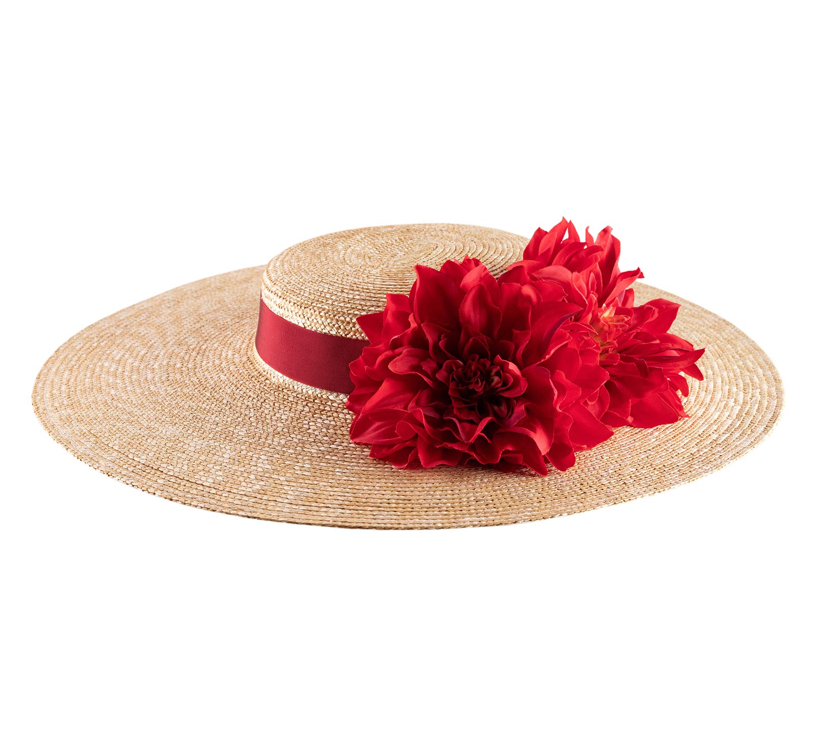 chapeau femme fleurs