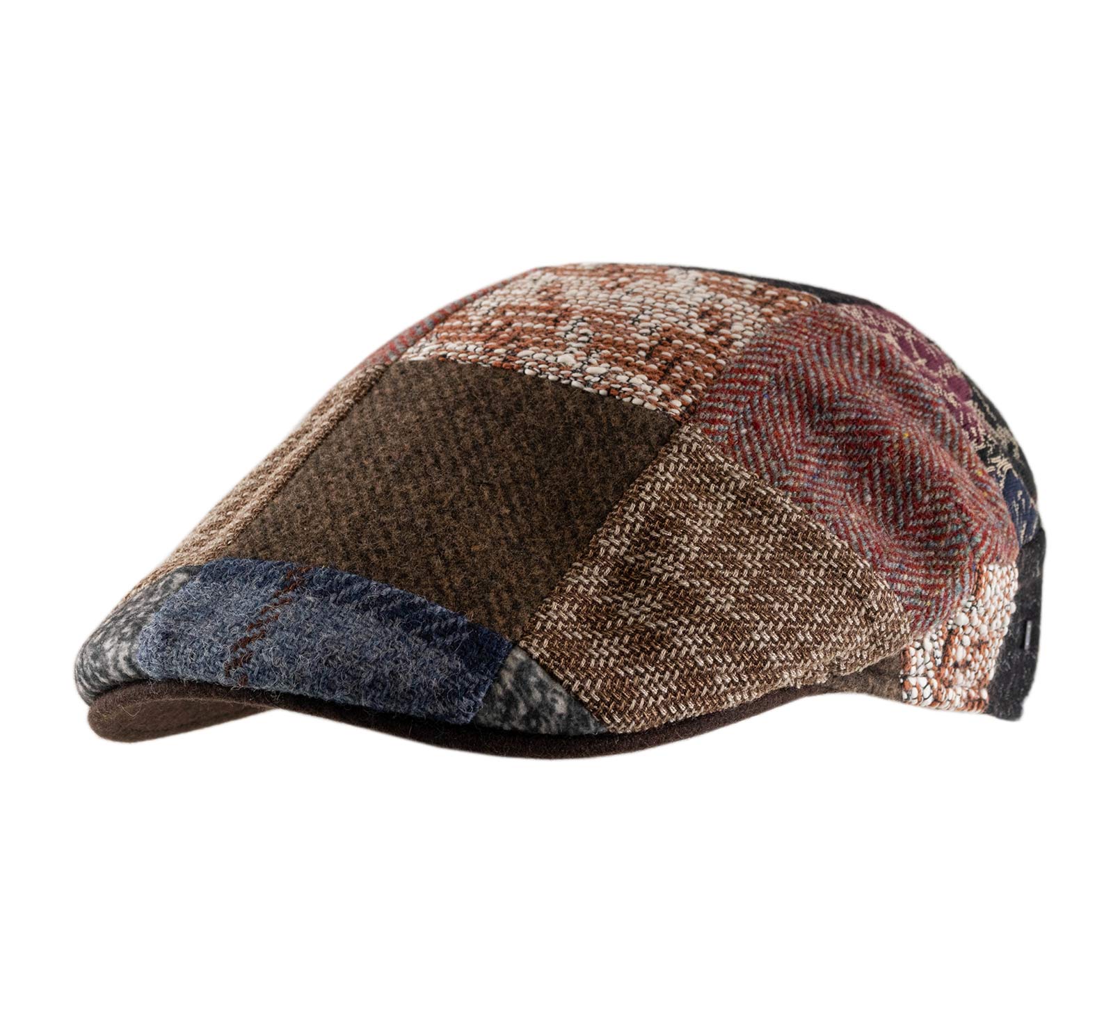 Casquette plate patchwork