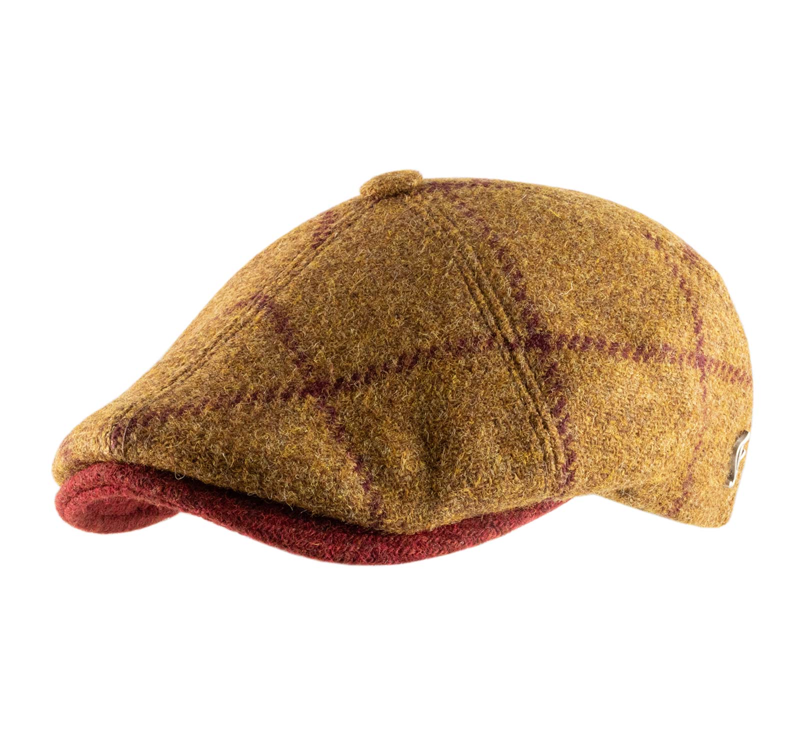 Casquette plate tweed