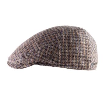 casquette artisanale homme femme Houndstooth Tweed Driver