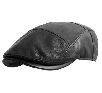 casquette cuir noir Brighton Cuir