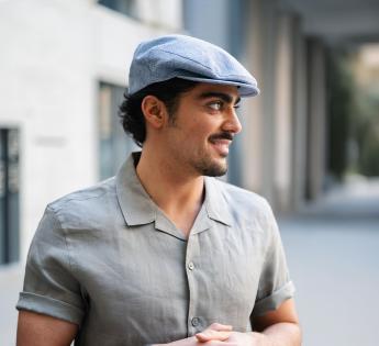 Casquette plate brodée Tom