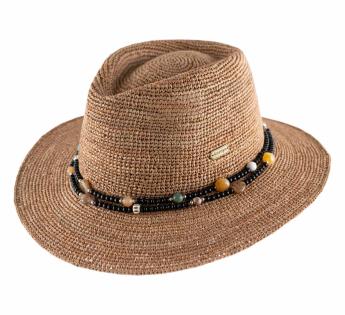 Chapeau raphia Garance