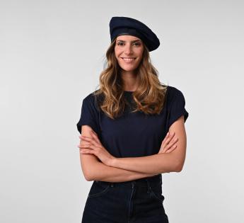 Béret en lin français Le Lumière