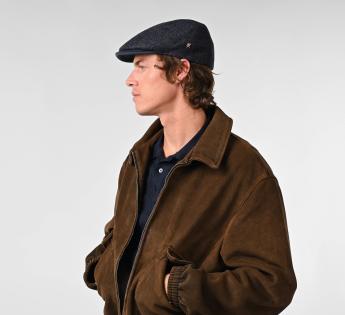Casquette plate en tweed Broker