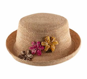 Chapeau raphia femme Fiora Raphia Crochet