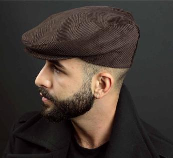Casquette plate velour Baron