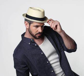 Chapeau porkpie paille fine Fino Porkpie Straw