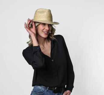 chapeau paille Nude Fedora Paille