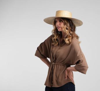 Chapeau paille large Capeline Cavoli