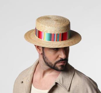 chapeau canotier coloré Yuri