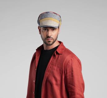 casquette patchwork lin Caspian