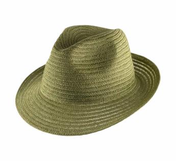 Chapeau paille élégant Trilby Abaca