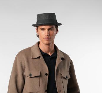 Chapeau Porkpie Noir Classic Porkpie