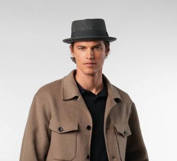 Chapeau Porkpie Noir Classic Porkpie