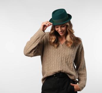 Chapeau Porkpie Noir Classic Porkpie